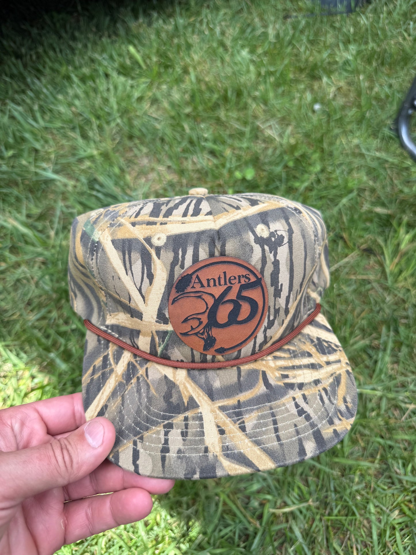 Mossy Oak Duck Camo Goat Rope w/ Antlers Logo patch