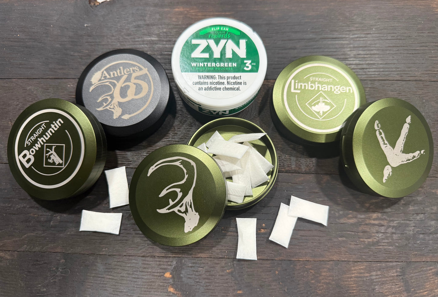 Metal Zyn Tobacco Tin / Turkey Call Holder – Hunting Laser-Engraved or Fully Custom | Antlers365