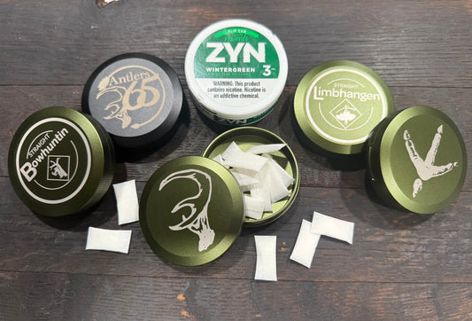 Metal Zyn Tobacco Tin / Turkey Call Holder – Hunting Laser-Engraved or Fully Custom | Antlers365