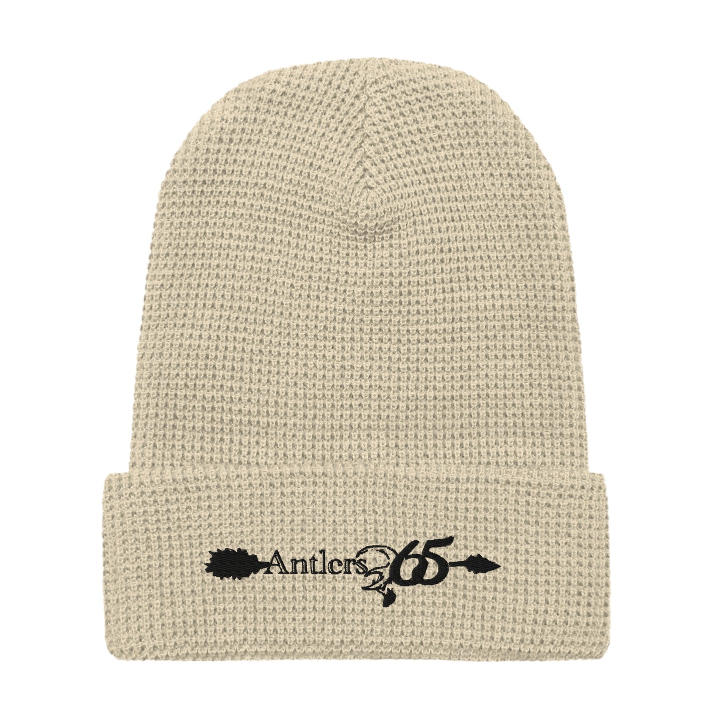 Bone Antlers Waffle Beanie