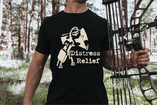 Distress Relief T-Shirt Black