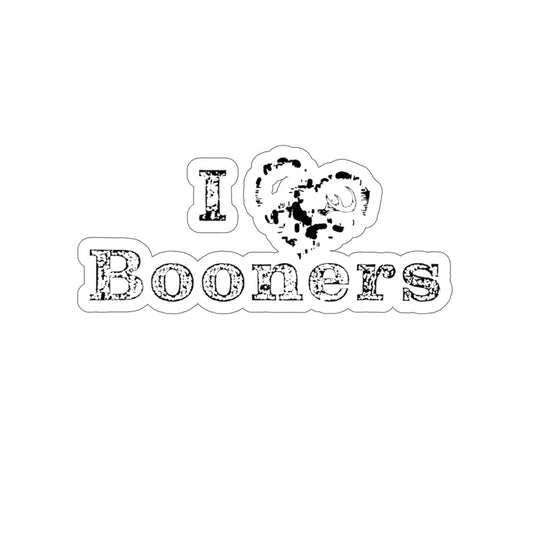 I Love Booners Sticker